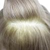 Mens Toupee Men Hair System All French Lace Mens Hairpiece Soft And Breathable Lace Toupee For Men Hair Replacement System For Men Human Hair 7"X9" #750 Very Light Brown+50% Gray-100% Density view 4