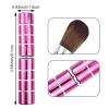 3 PACK Retractable Kabuki Makeup Brush, Travel Makeup Brushes with Cover Makeup Tool Portable Blush Brush for Blush, Bronzer, Buffing, Highlighter Flawless Powder Cosmetics view 2