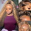 13x6 Highlight Lace Front Wigs Human Hair Deep Curly Human Hair Wigs With 13x4 99j Burgundy Deep Wave Lace Front Wigs Human Hair Pre Plucked view 2