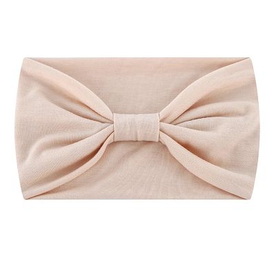 YOLAI Knotted Headband for Women Wide Headband for Women Fashion Hair Bands Elastic Turban for Girls Exercise Yoga (Khaki, One Size)
