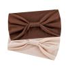 YOLAI Knotted Headband for Women Wide Headband for Women Fashion Hair Bands Elastic Turban for Girls Exercise Yoga (Khaki, One Size) view 3