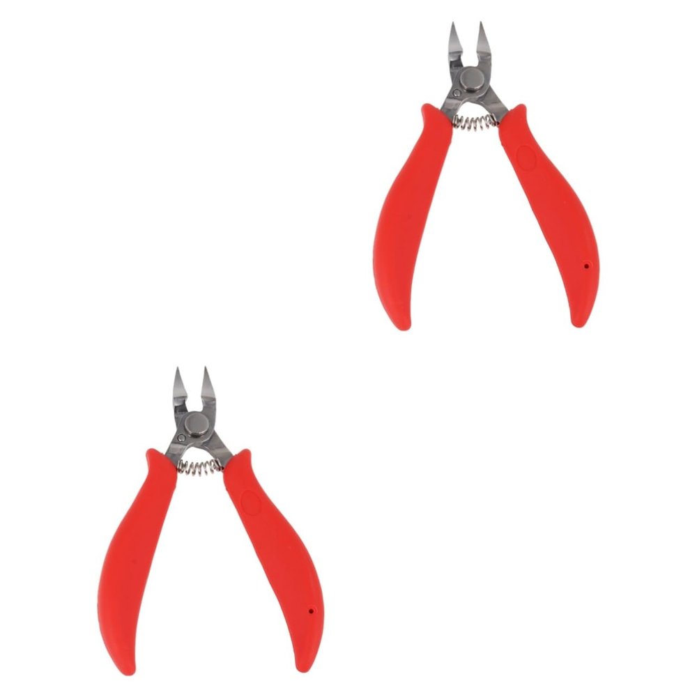 POPETPOP 2pcs Stainless Steel Cuticle Nipper Set Professional Manicure and Pedicure Tool for Nail Care Durable Construction for Home and Salon Use