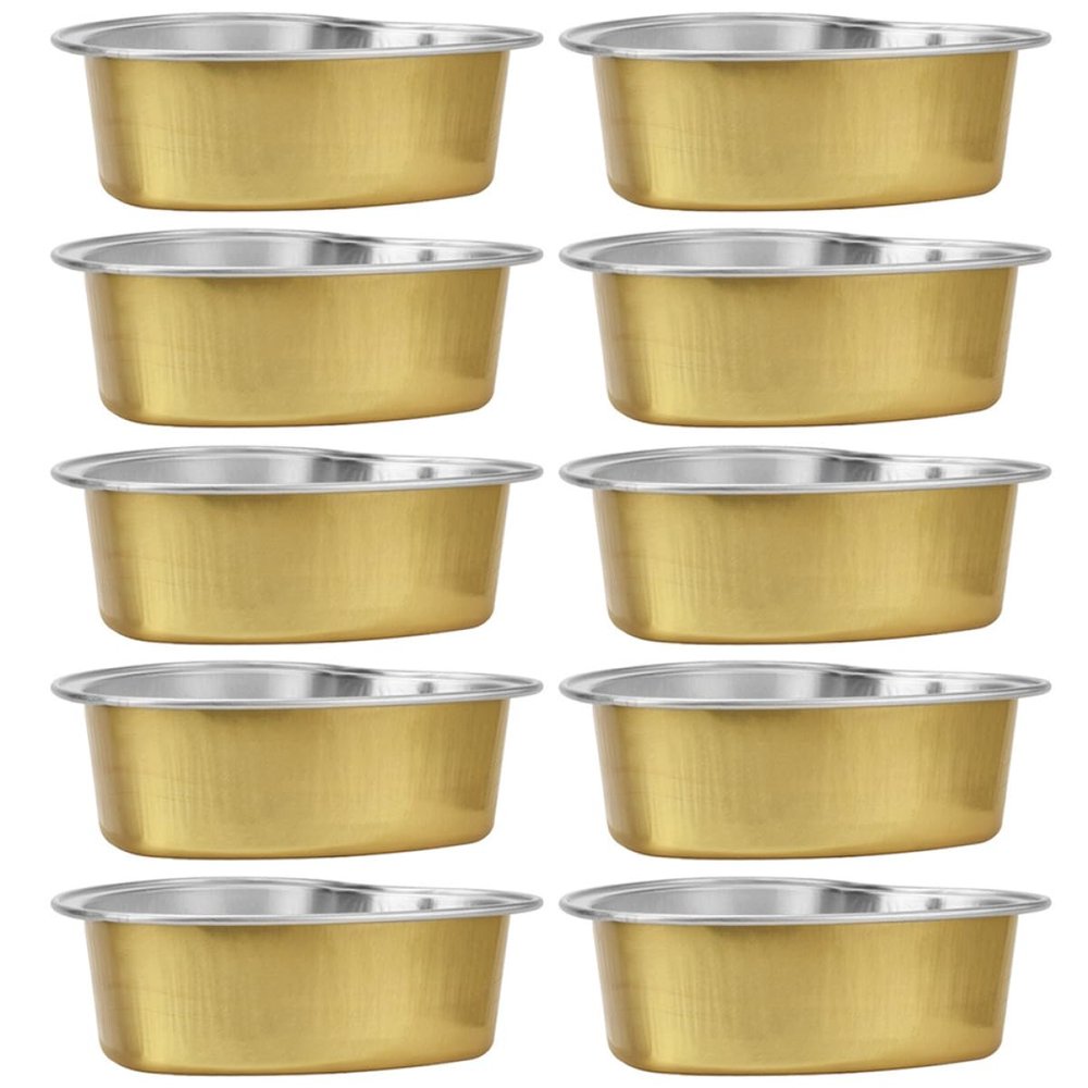FELTECHELECTR Hair Removal Wax Containers 10 Aluminum Foil Bowls Large Wax Warmer Bowl Set for Beauty Salons