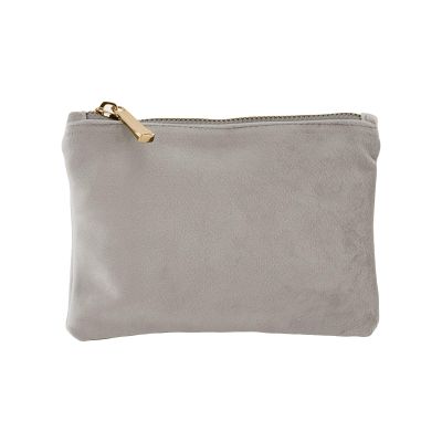 BagBase Velvet Cosmetic Case (17cm x 12cm) (Moonstone)
