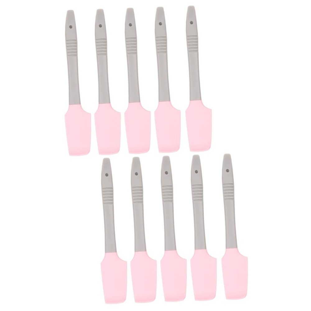 Housoutil 10pcs Silicone Makeup Brush Spatula Versatile Hand Foot Care Tool for Easy Application and Skin Maintenance Safe Reusable Comfortable for All Skin Types