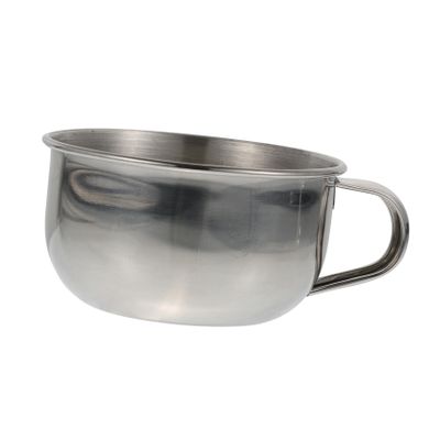 Didiseaon 4pcs Stainless Steel Men's Shaving Bowl Shaving Bubbling Vessel for Men Handle