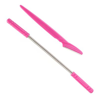 DOITOOL 2pcs Eyebrow Razor Facial Hair Removing Stick Face Shaver for Facial Hair Remover Dermaplane Razor for Women Face Womens Razors Sprung Women's Hair Removal Device The Face