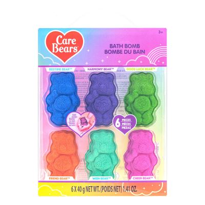 Care Bears 6 Pack Bubblegum Scented Bath Bombs - Ages 3+ Character Molded Bath Bombs  Fun & Bright Colors - Great Birthday Gifts, Stocking Stuffers, Slumber Parties, Spa Days & More by Townley Girl