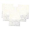 Housoutil 5sheets Self-Adhesive English Character Nail Stickers Alphabet Designs for Nail Art for Home and Salon Use Art view 1
