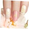 Housoutil 5sheets Self-Adhesive English Character Nail Stickers Alphabet Designs for Nail Art for Home and Salon Use Art view 2