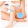 FRCOLOR 2pcs Silicone Wax Warmer Liner Non-stick High-temperature Resistant Wax Bowls for Hair Removal with Stirring Sticks for Salon Use view 3