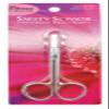 DONNA Silver Modern Eyebrow Grooming Scissors, Nose Hair Scissors, Round Tip Design for Hair, Eyelashes, Nose, Eyebrow Trimming, Mustache view 1