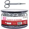 DONNA Safety Scissors 48pcs Small Scissor, Eyebrow Scissors, Nose Hair Scissors Round Tip Design Grooming Scissors for Hair, Eyelashes, Nose, Eyebrow Trimming, Mustache. view 1