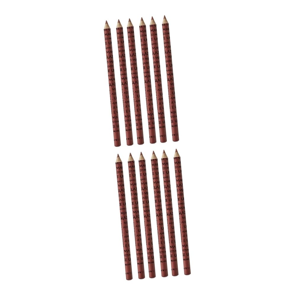 balacoo 12pcs Colors Lip Liner Set for Women Long-lasting Matte Lip for Makeup Lovers and Birthdays Valentine Day