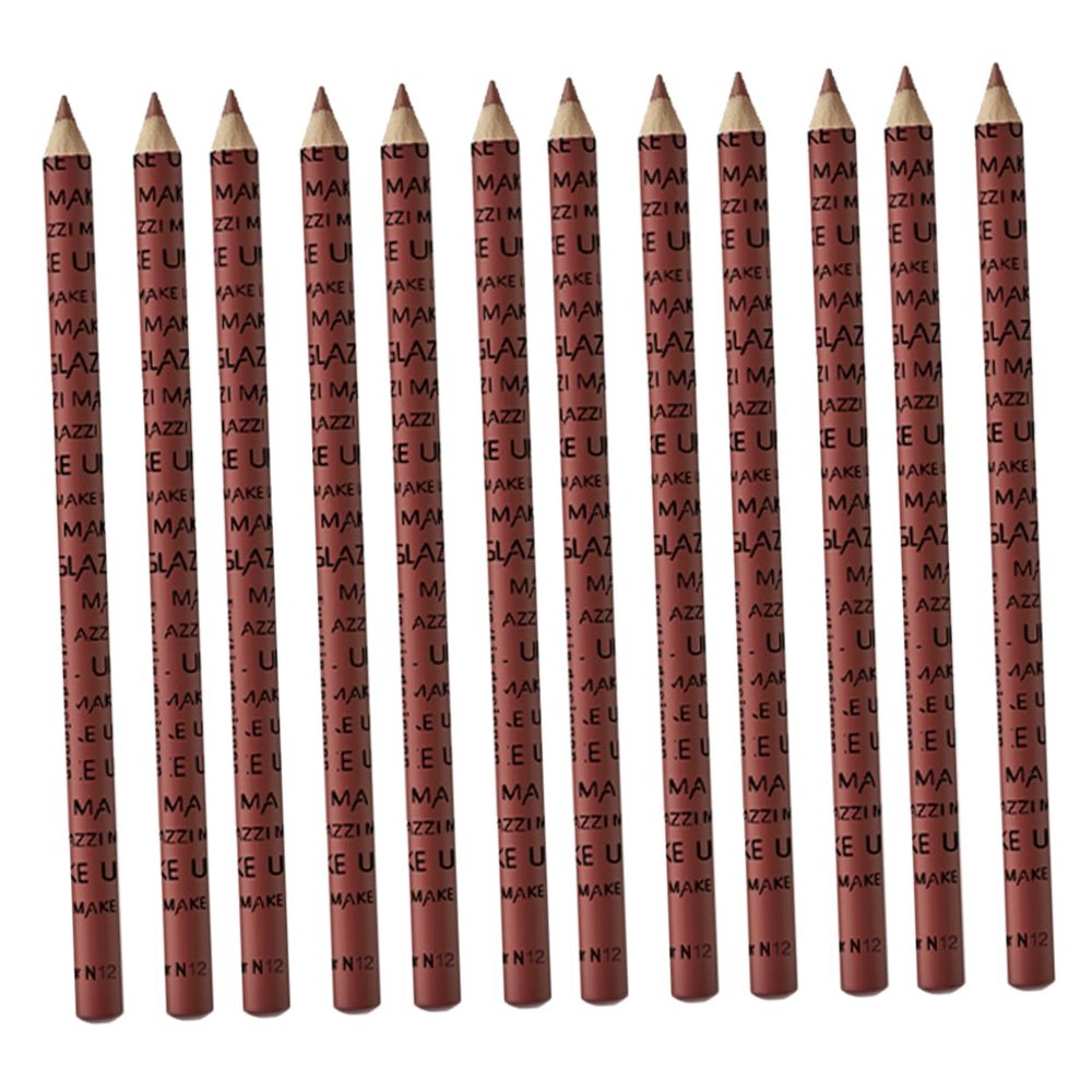 Beaupretty 12pcs Color Lip Liner Pencil Set for Women Smooth Application Long-lasting Matte Finish Versatile Lip Cosmetic Supplies