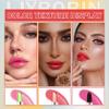 3PCS Aloe Vera Color Changing Lipstick Set,Magic Jelly Lipstick Long Lasting Highly Pigmented Color Change Lip Gloss,Waterproof Lips Moisturizer Non-Sticky Cup Tinted Lip Balm Stain Makeup Set view 4