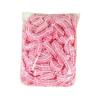 100pcs/set Disposable Shower Caps Plastic Waterproof Headgear Pink Spa Salon Hotel Hair Dye Women Elastic Hair Cap Bathroom (Color : 100pcs-pink, Size : Medium) view 1