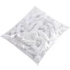 100pcs/set Disposable Shower Caps Plastic Waterproof Headgear Pink Spa Salon Hotel Hair Dye Women Elastic Hair Cap Bathroom (Color : 100pcs-white, Size : Medium) view 1