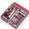 19 in 1 Stainless Steel Manicure Set Professional Nail Clipper Kit of Pedicure Tools Ingrown ToeNail Trimmer (White Dinosaur Doodle4) view 1