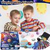 10 Pack Galaxy Bath Bombs for Kids with Surprise Toys Inside Organic Bubble Bath Bombs with Solar System Gemstones Easter Christmas Birthday Gift for Kids Boys Girls view 4