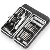 19 in 1 Stainless Steel Manicure Set Professional Nail Clipper Kit of Pedicure Tools Ingrown ToeNail Trimmer (D 1pcs) view 1