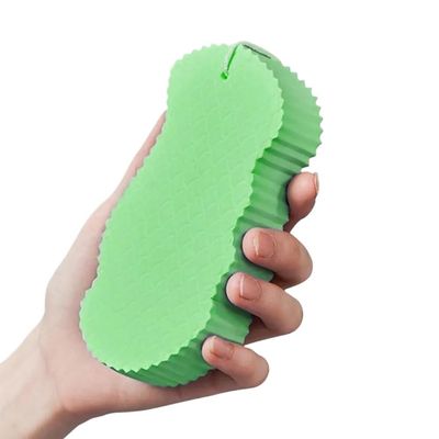 1PC Sponge Children's Bath Sponge Body Peeling Dead Skin Exfoliating Massager Cleaning Bath Brush Exfoliating (Color : Green)