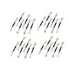 Angoily 30pcs Double-headed Eyeshadow Brush Lightweight Aluminum Tube Latex Applicators for Women for Travel Daily Use and Makeup Application view 1