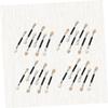 Angoily 30pcs Double-headed Eyeshadow Brush Lightweight Aluminum Tube Latex Applicators for Women for Travel Daily Use and Makeup Application view 2