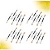 Angoily 30pcs Double-headed Eyeshadow Brush Lightweight Aluminum Tube Latex Applicators for Women for Travel Daily Use and Makeup Application view 3
