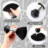 FEBSNOW Hair Cutting Cape Kit,Professional Barber Cape with Neck Duster Brush for Adults Waterproof Salon Cape with Adjustable Closure Snap Salon Barber Supplies 47x55 Inches(Black and White Plaid) view 4