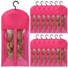 12PCS Wig Storage Bags With Hanger - Hair Extension Holder for Multiple Wigs, Extensions & Accessories view 1