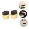 Angoily 2pcs Men's Beard Brush Grooming Tool for Beard Care Ergonomic Design Hair Removal Brush for Clean Shaved Look for Home and Barber Shop Use view 4