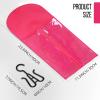 12PCS Wig Bag Hair Extension Holder Wig Storage Wig Holder for Multiple Wigs Hair Extension Hanger Hair Extension Storage Wig Organizer for Multiple Wigs (6PCS BLACK &6PCS HOT PINK) view 3