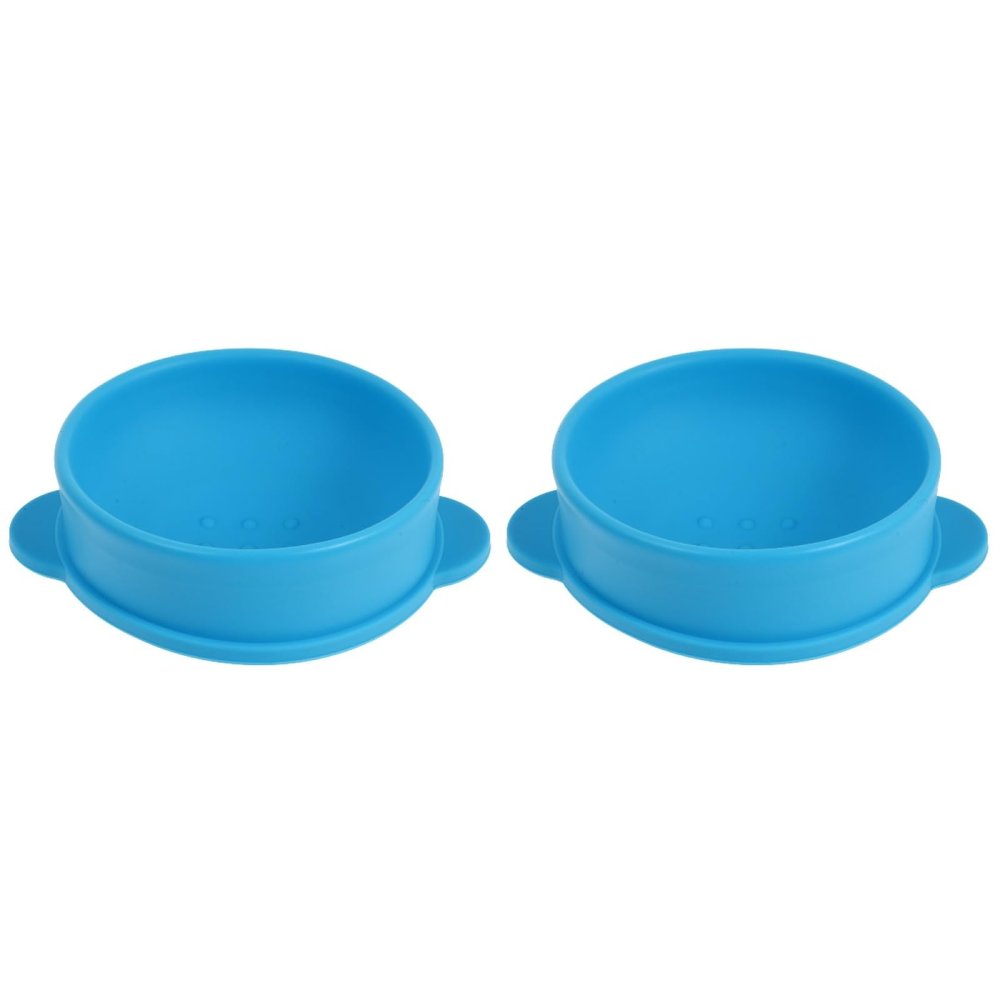 2Pcs Silicone Wax Melting Bowls, Non-Stick Wax Heater Inner Pots, Reusable Warmer Liners for Home Use, 5.19X4.33X2.75In, Blue