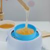 2Pcs Silicone Wax Melting Bowls, Non-Stick Wax Heater Inner Pots, Reusable Warmer Liners for Home Use, 5.19X4.33X2.75In, Blue view 4