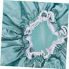 balacoo 3pcs Satin Shower Caps for Hair Thickened Elastic Bathing Hats Lake and Washable and Hair for view 4