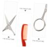 balacoo Sets Pcs Men's Eyebrow Grooming Set Nose Hair Scissors Mustache Combs Beard Trimming Scissors Kit view 4