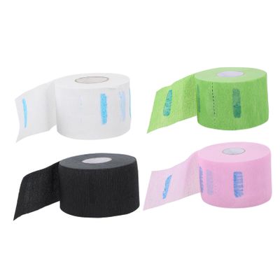 balacoo 4rolls Stretchy Neck Protection Paper Neck Strips for Salons Water-resistant Barber Accessories for Hair Cutting and Styling Per Colors
