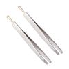 balacoo 4pcs Dual-use Stainless Steel Eyebrow Clamps for Precision Grooming Ergonomic Design for Eyebrow Shaping and Eyelash Application Lightweight Travel Tool Silver view 3