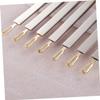 balacoo 4pcs Dual-use Stainless Steel Eyebrow Clamps for Precision Grooming Ergonomic Design for Eyebrow Shaping and Eyelash Application Lightweight Travel Tool Silver view 4