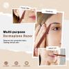D Dermaplane Razor for Women Face - 18PCS Face Razors for Women - Eyebrow Razor with Precision Cover - Dermaplaning Tool for Face - Face Shaver for Women - Facial Hair Removal for Women - Neutral view 4