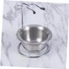 balacoo 2pcs Men Shaving Stand Bowl Razor Brush Holder Stand for Safety Razor Shaving Brush and Bowl view 3