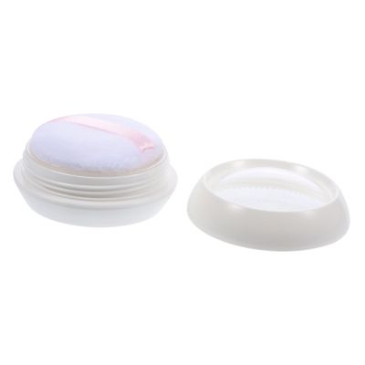 Beatifufu Empty Makeup Powder Container Set Reusable Plastic Loose Powder Compact with Sponge Puff Portable for Travel and Home Use for Cosmetics and Craft Storage