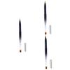balacoo 3pcs Compact Lip Brush Makeup Tool Retractable Lipstick Lip Gloss Applicator Metal Lid Flexible Brush Essential Makeup Accessory view 1