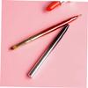 balacoo 3pcs Compact Lip Brush Makeup Tool Retractable Lipstick Lip Gloss Applicator Metal Lid Flexible Brush Essential Makeup Accessory view 3