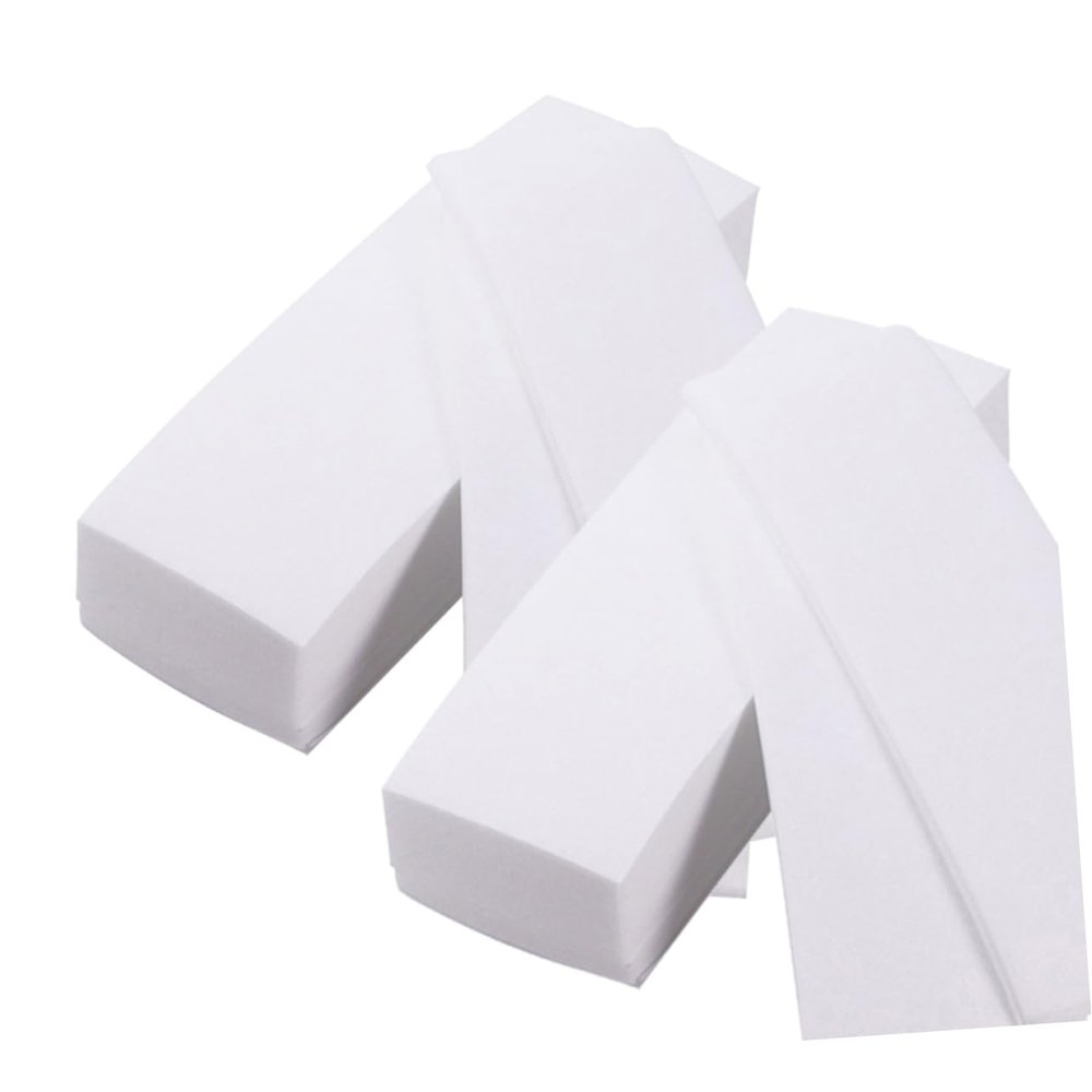 balacoo 2packs Non-woven Hair Removal Wax Paper Strips for Waxing Body Hair Removal Pads