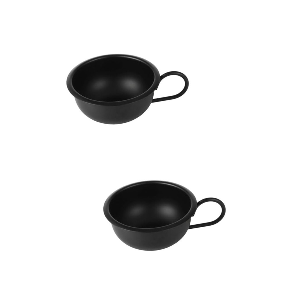 balacoo 2pcs Shaving Kit Men Shaving Bowl with Handle Shavign Bowl Shaving Lather Bowl Beard Shaving Bowl Shaving Mug Bowl Shaving Cream Bowl Remover Bowl Shave Cup Bowl Man, Blackx2pcs