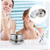 Beatifufu Stainless Steel Shaving Bowl Lid Large Capacity Shaving Soap Bowl for Men Barber Shop view 3