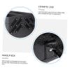 balacoo Professional Pu Leather Makeup Case with Shoulder Strap Rolling Cosmetic Organizer for Travel Capacity with Compartments Chic Black Design view 2