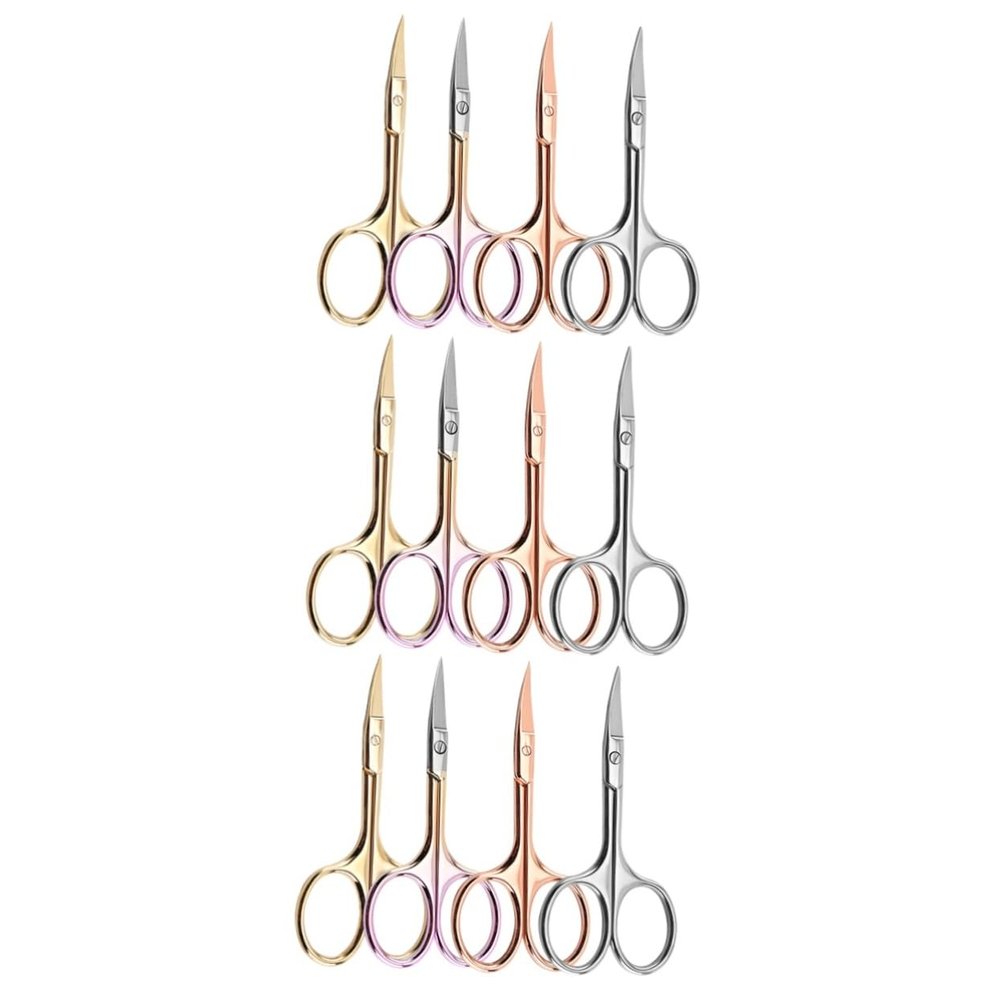 Balacoo Sets Beard Trimming Scissors for Men Mustache Trimmer Scissors Stainless Steel Barber Shop Pcs Random